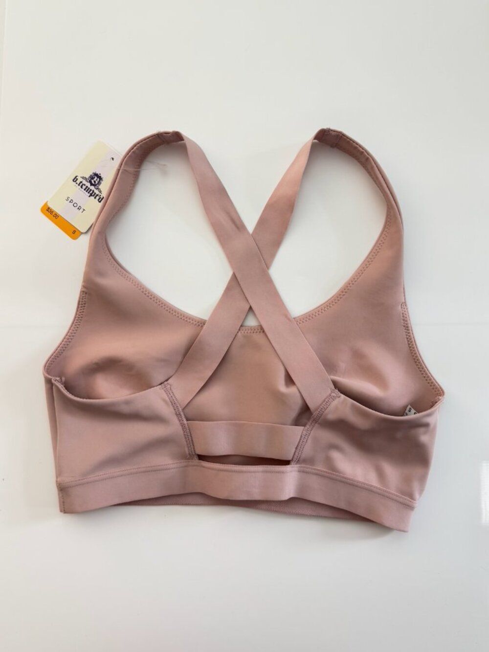 b.tempt'd Sport Crop Bralette Rose Smoke Pink Small NWT Wireless Bra